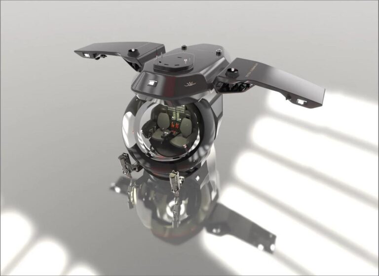 A new toy for billionaires – This futuristic-looking personal submarine has gull wings and can dive to a staggering depth of 13,123-feet